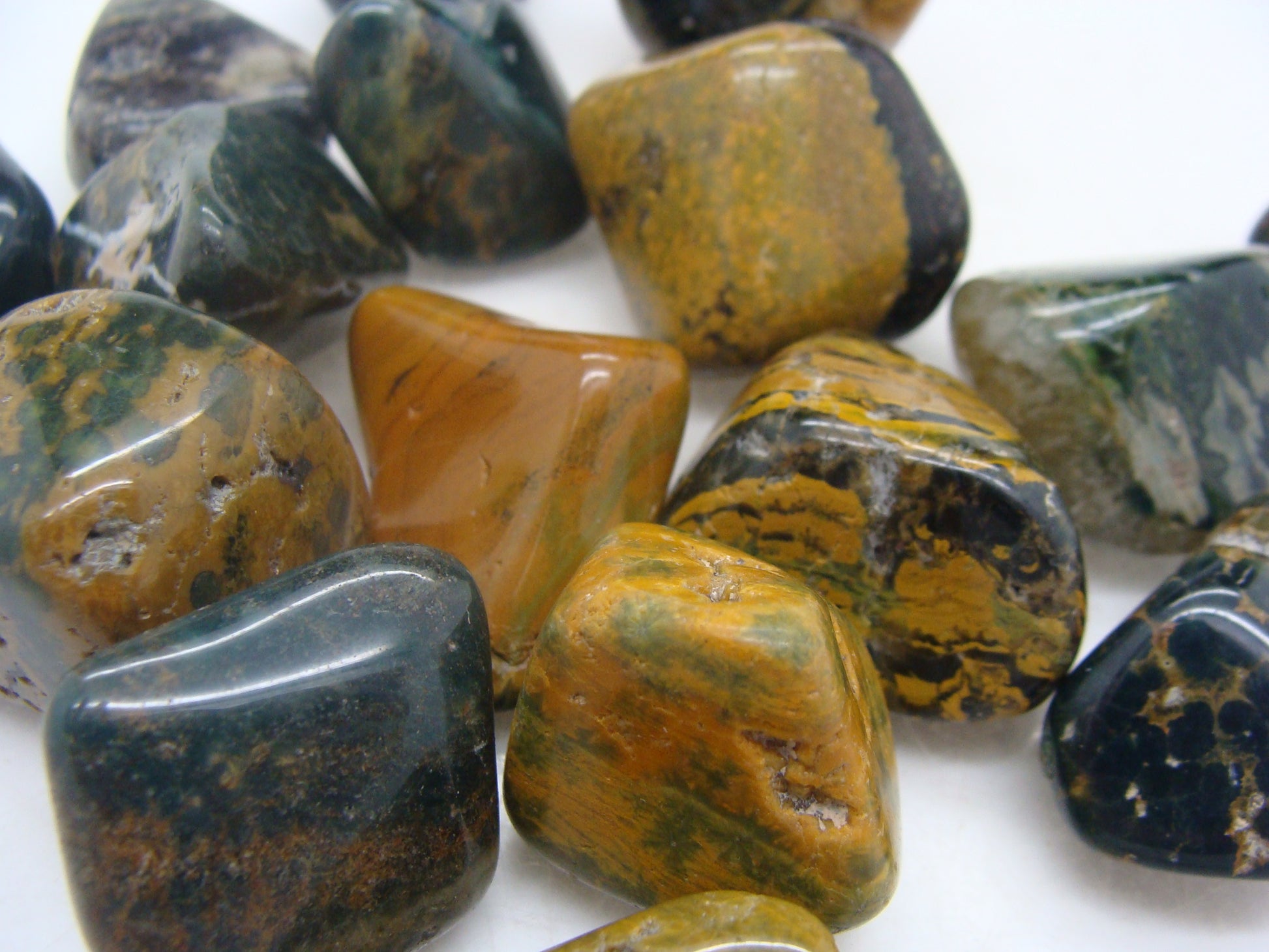 Sea Jasper polished and tumbled