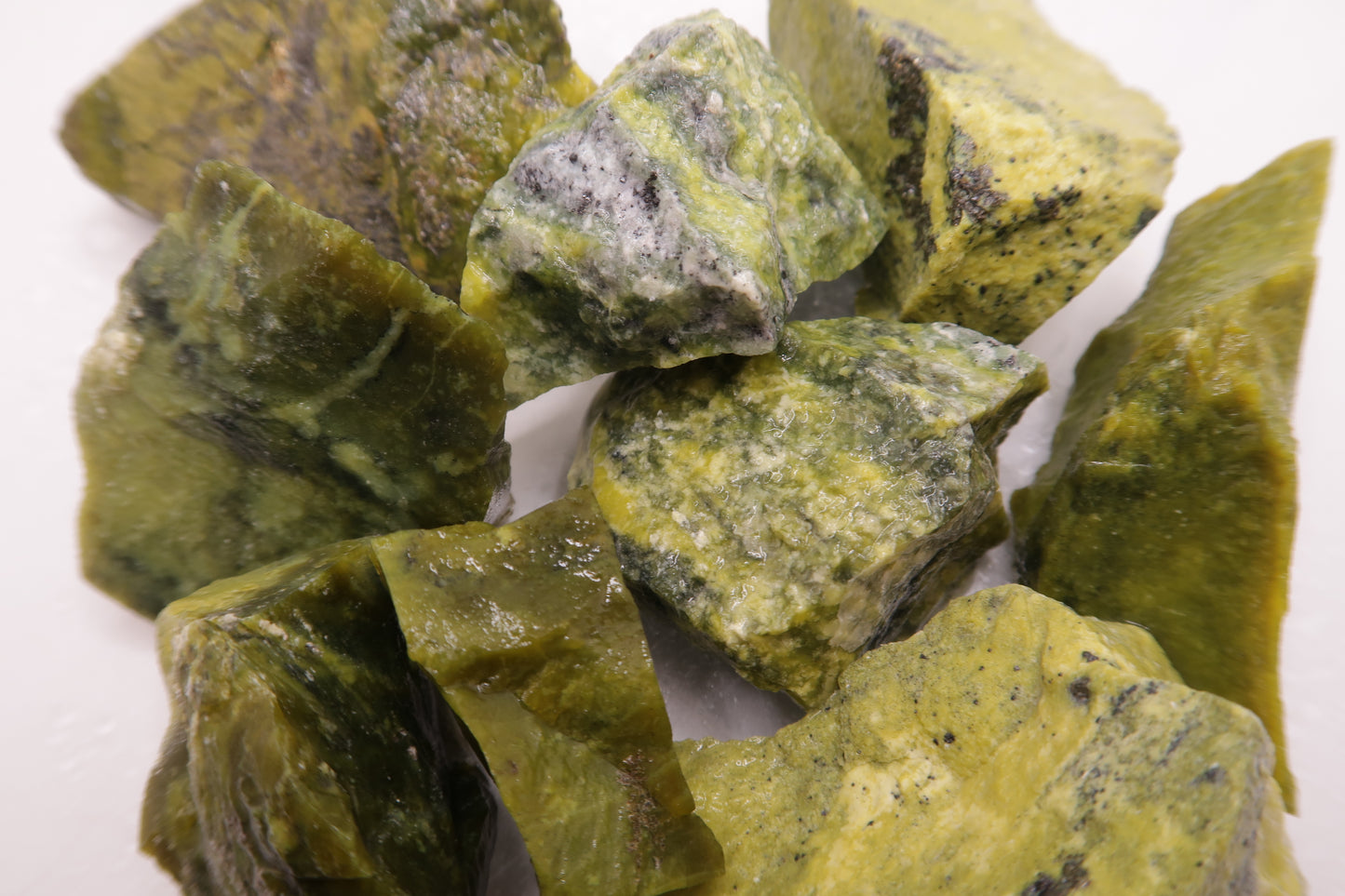 Serpentine with Pyrite raw