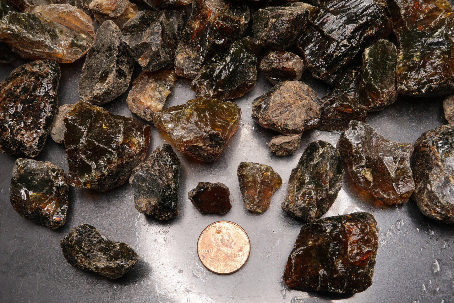 Clearance - Small Amber - Tumbling Rough