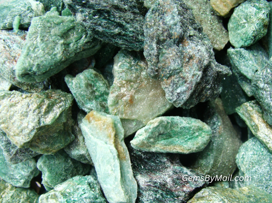 Rough Fuchsite - 1 LB, Size Small