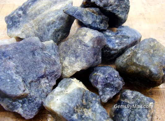Rough Iolite - 1 LB, Size Small