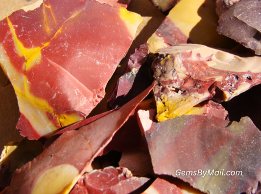 Rough Mookaite - 1 LB, Size Small