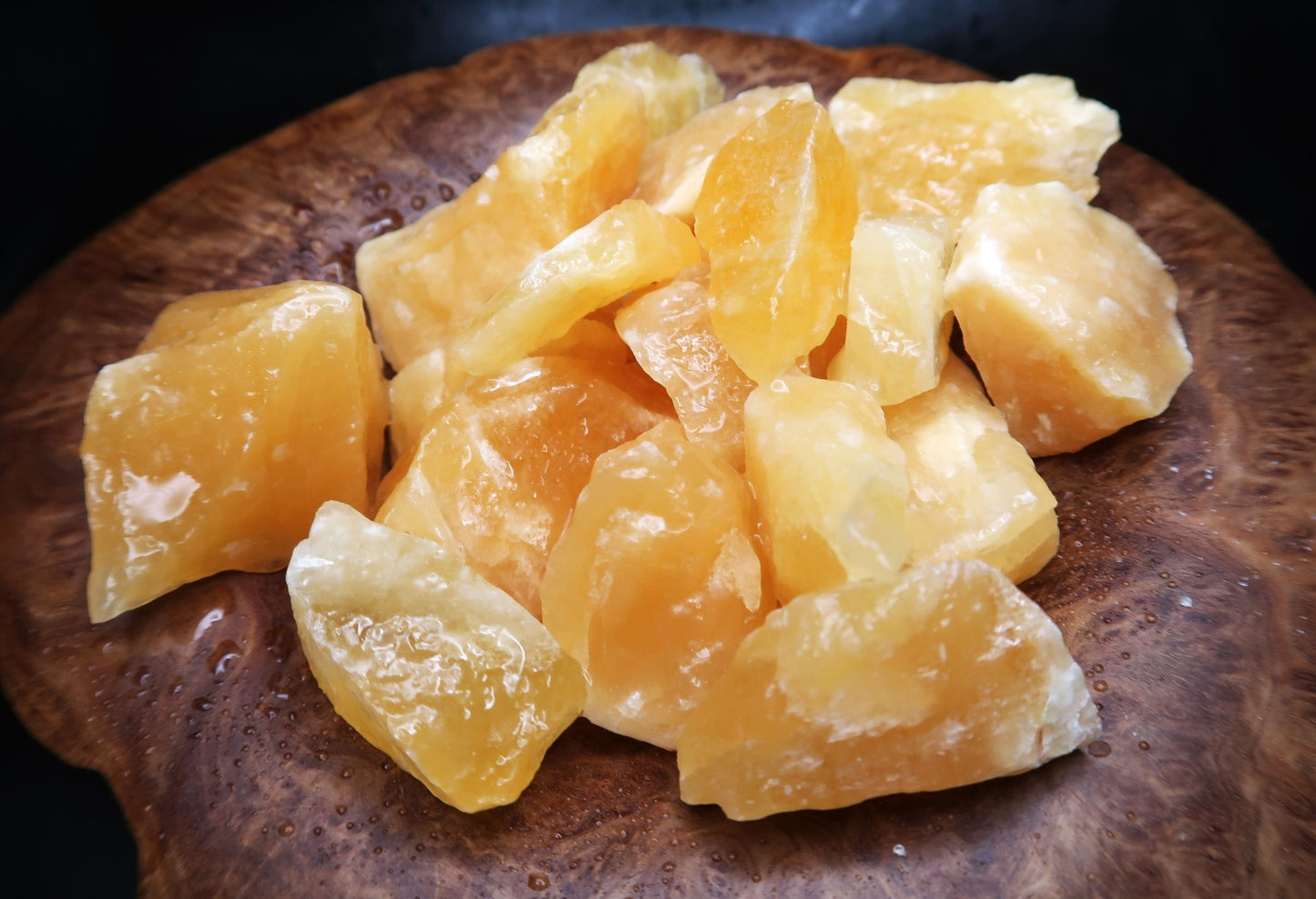 Rough Calcite, Orange - 1 LB, Size Small