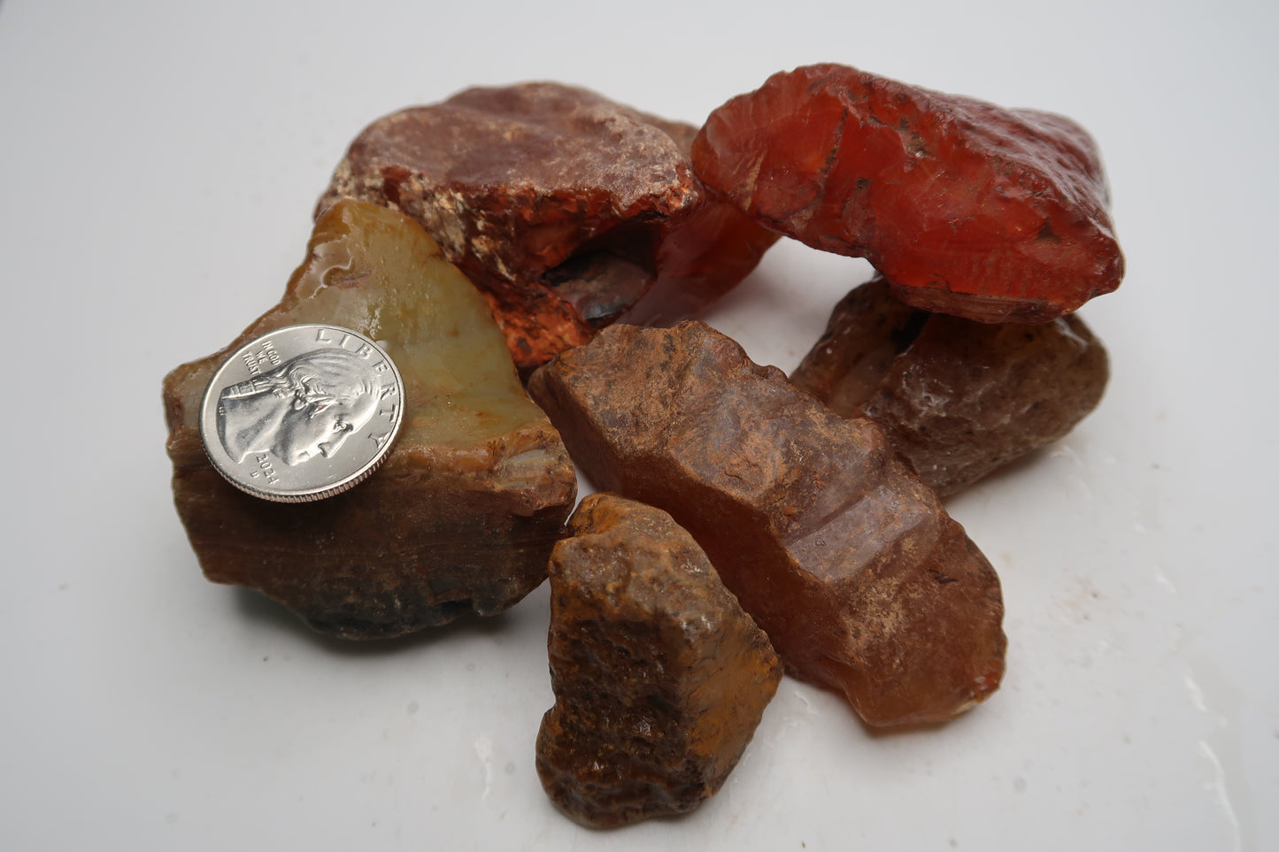 Rough Carnelian, Agate - 1 LB, Size Small/Medium