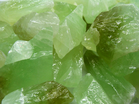 Rough Calcite, Green - 1 LB, Size Small