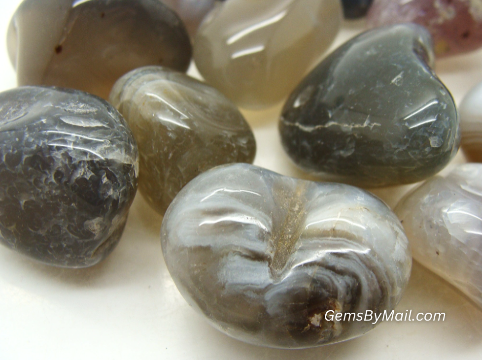 Tumbled Agate, Banded - 1/2 LB