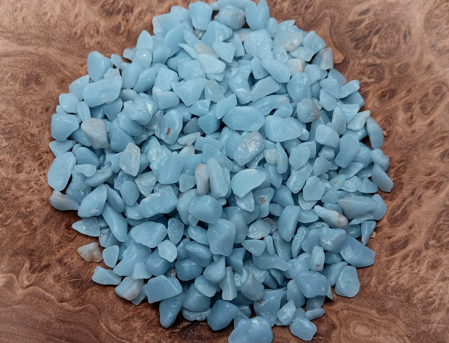 Mini Tumbled Chips - Angelite, 1/4 LB