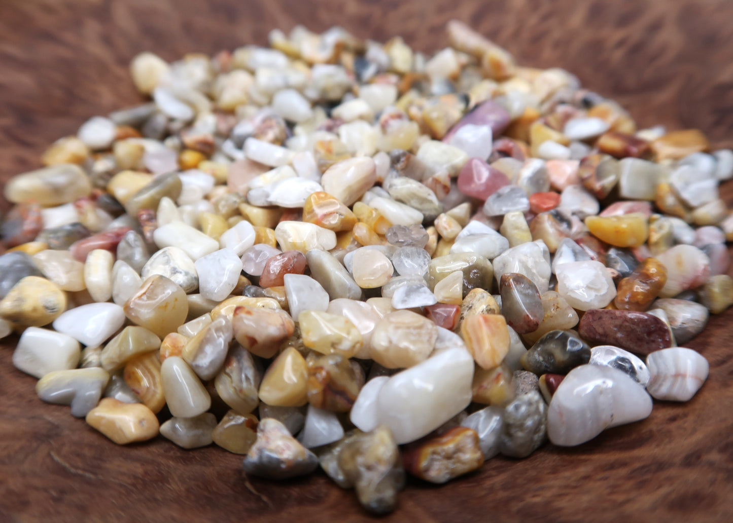 Mini Tumbled Chips - Agate, Crazy Lace, 1/4 LB