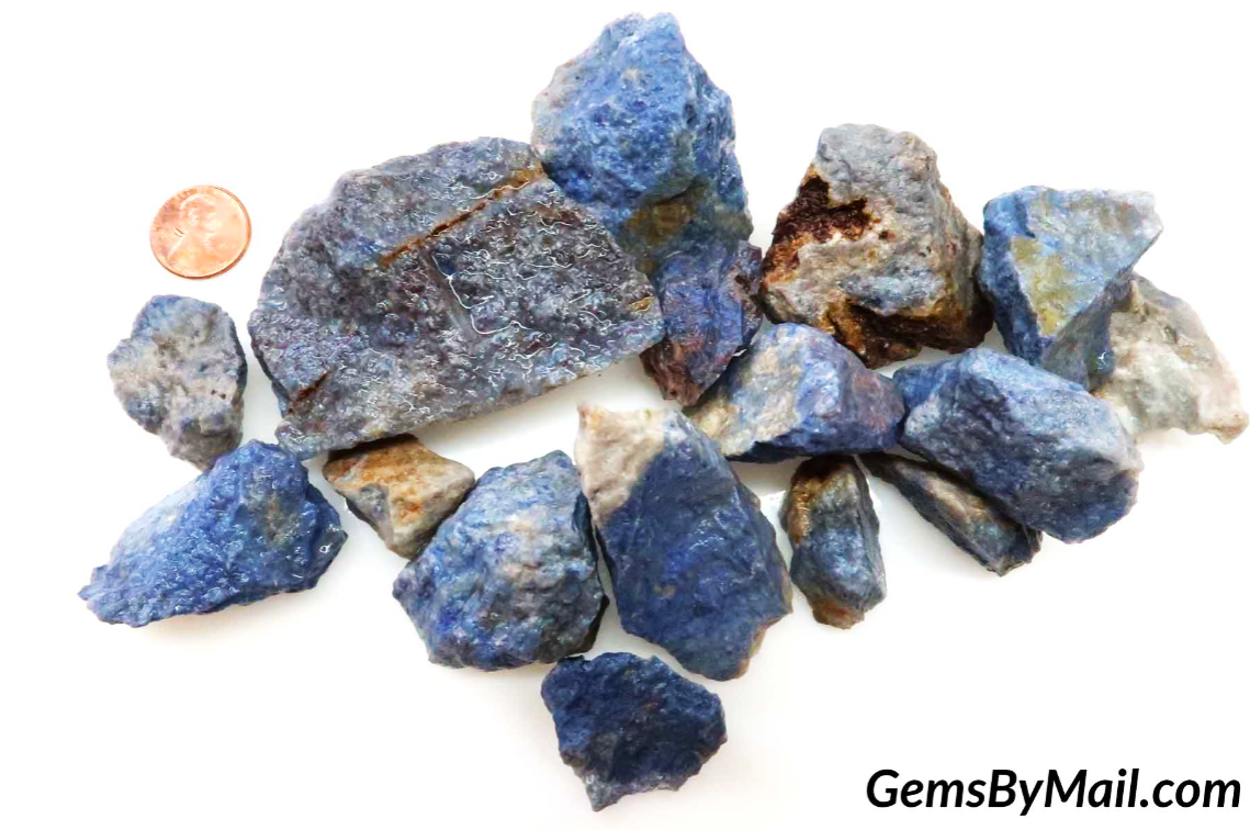 Rough Dumortierite - 1 LB, Size Small