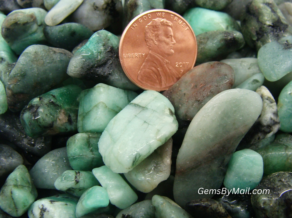 CLEARANCE: Rough Emerald - 1 LB, Size Small