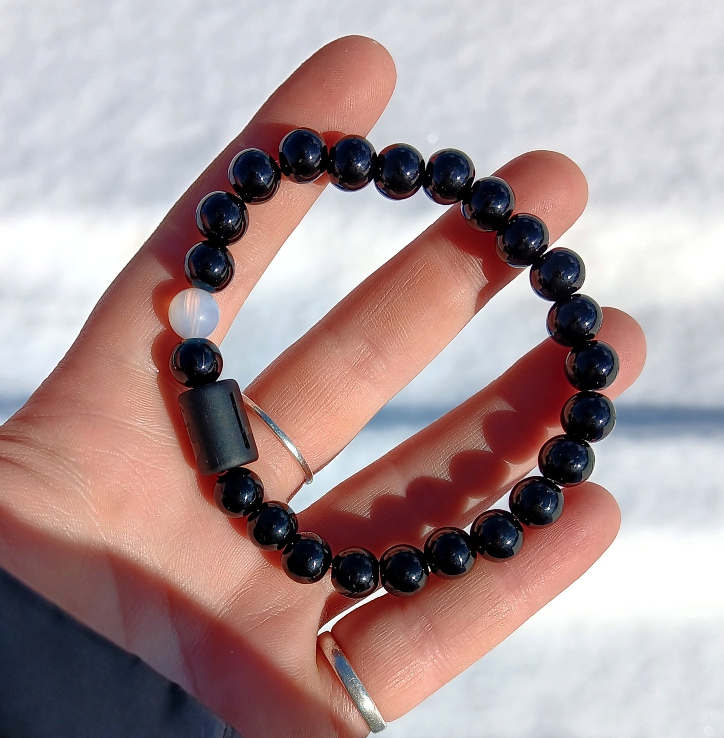 1 Bracelet - Obsidian, Zodiac Gemini