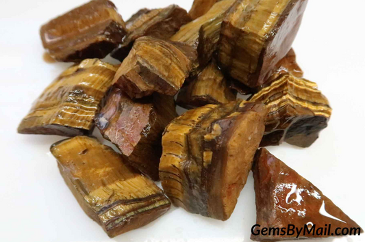 Rough Tiger's Eye, Gold - 1 LB, Size Small/Medium