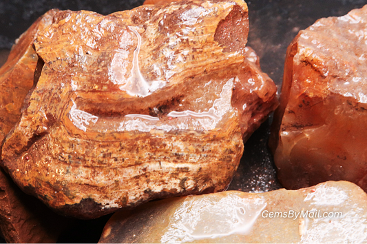 Rough Agate, Honey - 1 LB, Size Small