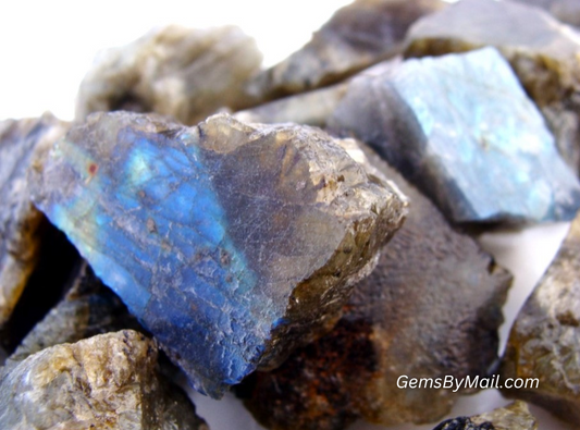 Rough Labradorite - 1 LB, Size Small