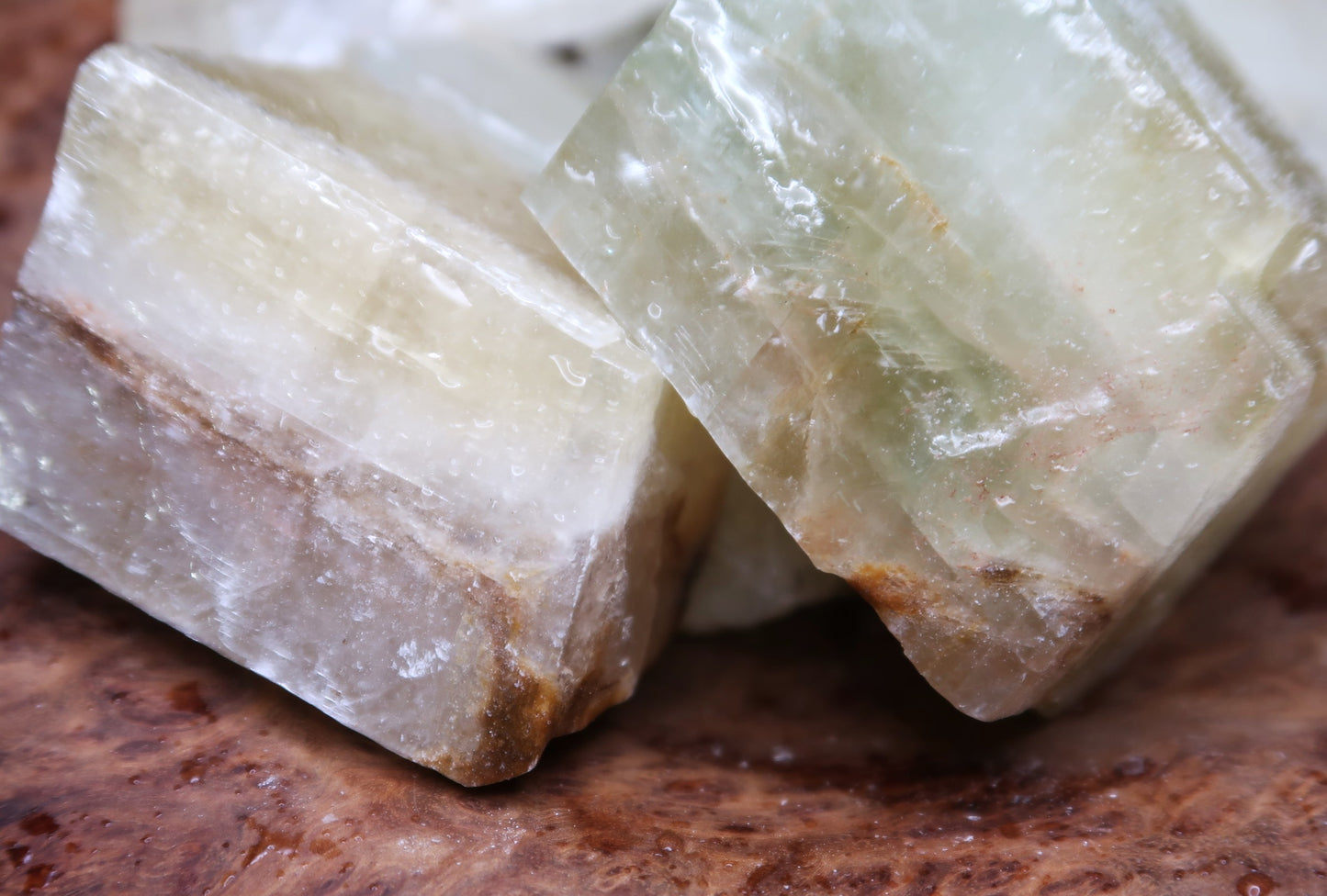 Rough Calcite, Rhomboidal Green - 1 LB, Size Small/Medium