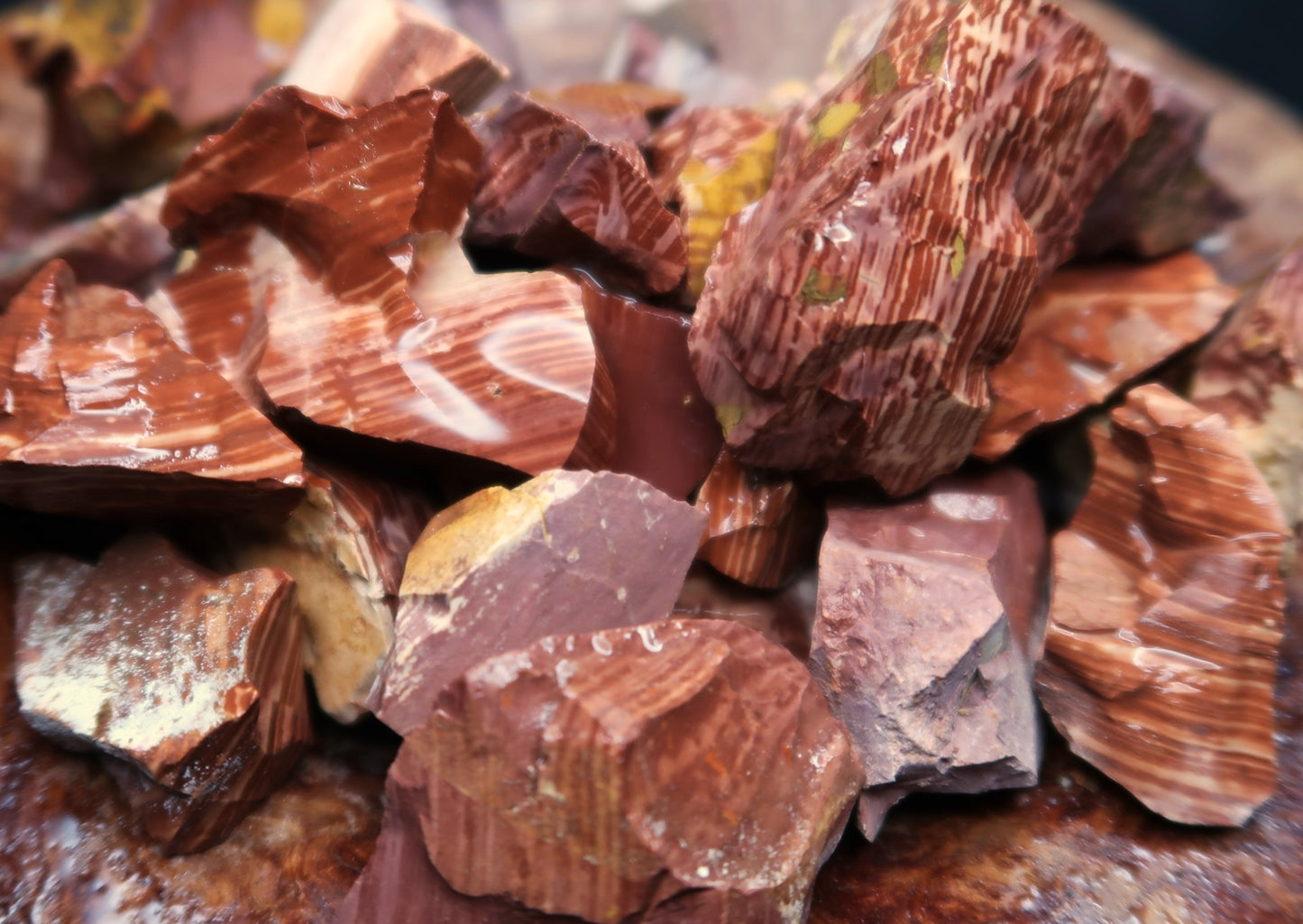 Rough Jasper, Variegated - 1 LB, Size Small