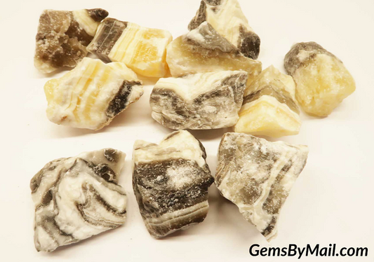 Rough Calcite, Zebra - 1 LB, Size Medium