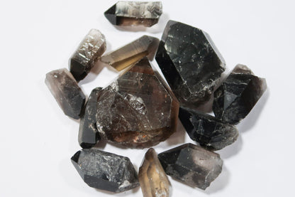 Rough Quartz, Smokey Points - 1 LB, Size Small