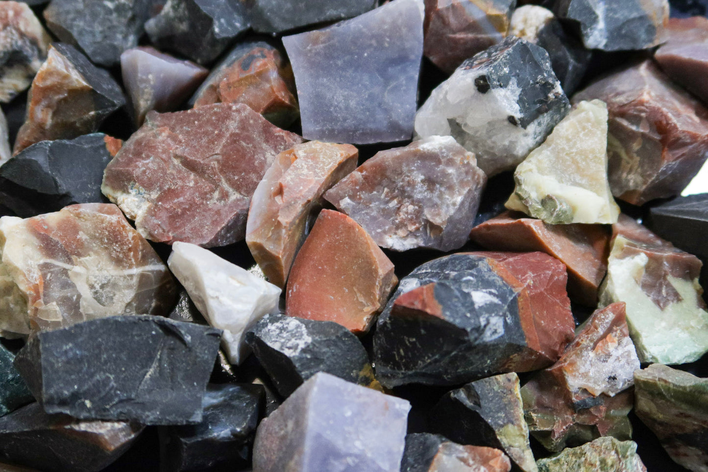 BOGO: **Limit 3 Per Order**  Rough Indian Jasper - 1 Lb Lots - Size Small