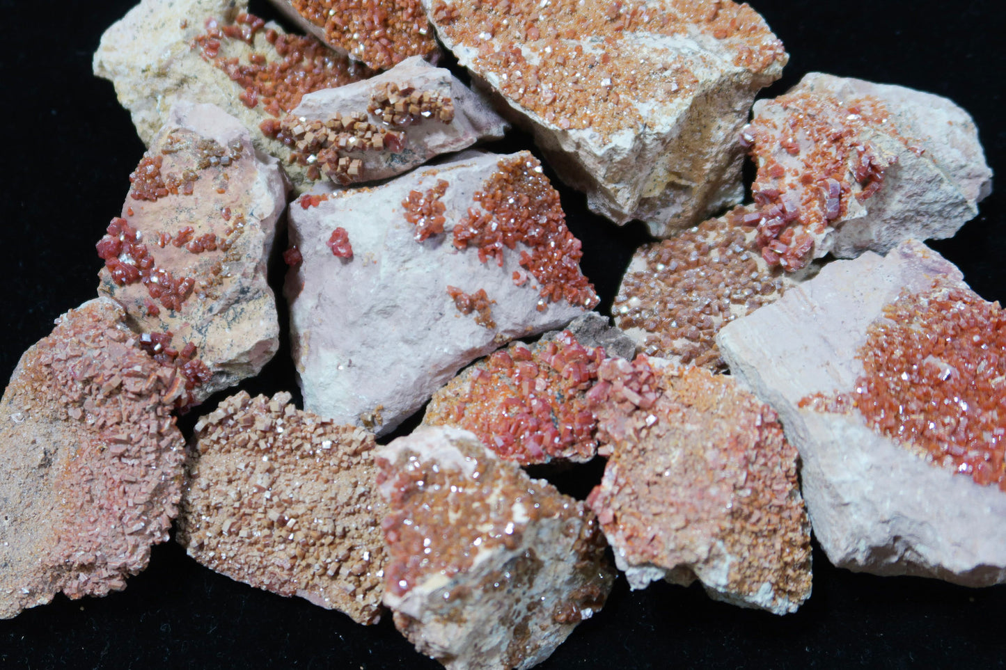 Moroccan Vanadinite Specimens - 1 Lb lot