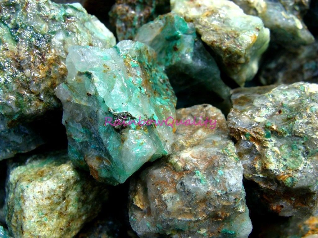 Tumble Mix Rough - Chrysocolla