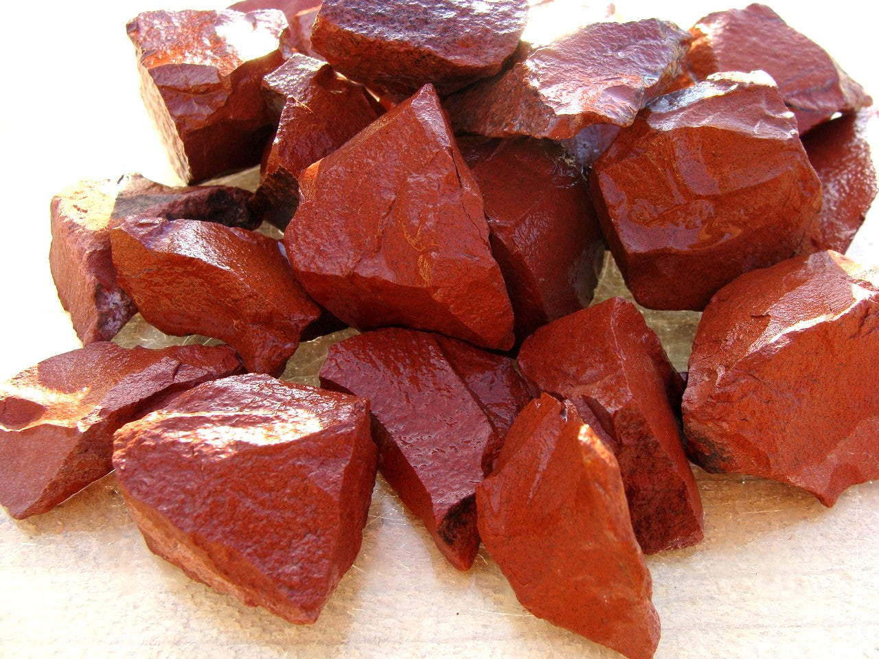 Red Jasper rough rocks