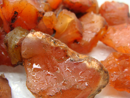 Rough Carnelian, Red - Size Small