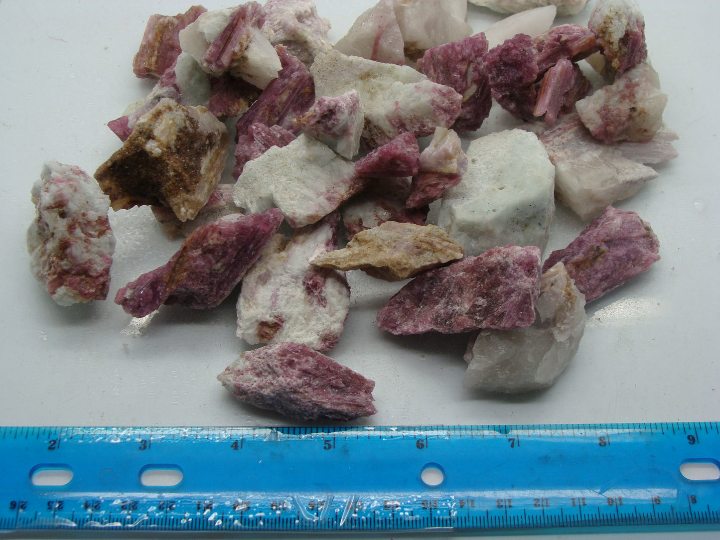 Rough Tourmaline, Pink in Quartz - 1 LB, Size Small/Medium