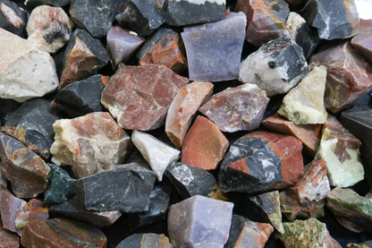 BOGO: **Limit 3 Per Order**  Rough Indian Jasper - 1 Lb Lots - Size Small