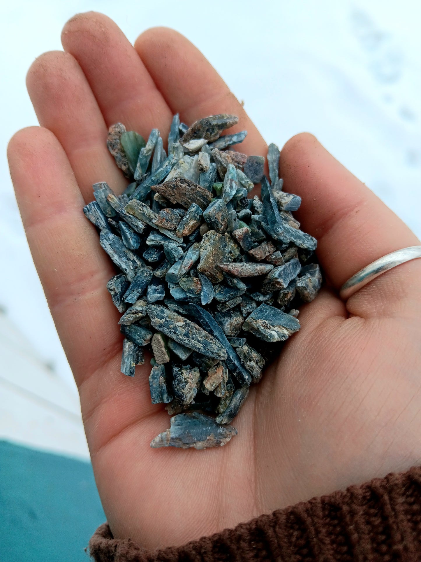 Mini Rough Chips - Kyanite, Blue, 1/4 LB