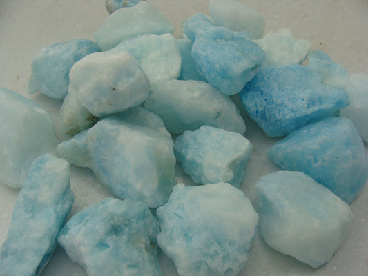 CLEARANCE: Rough Aragonite, Blue - 1 LB, Size Small