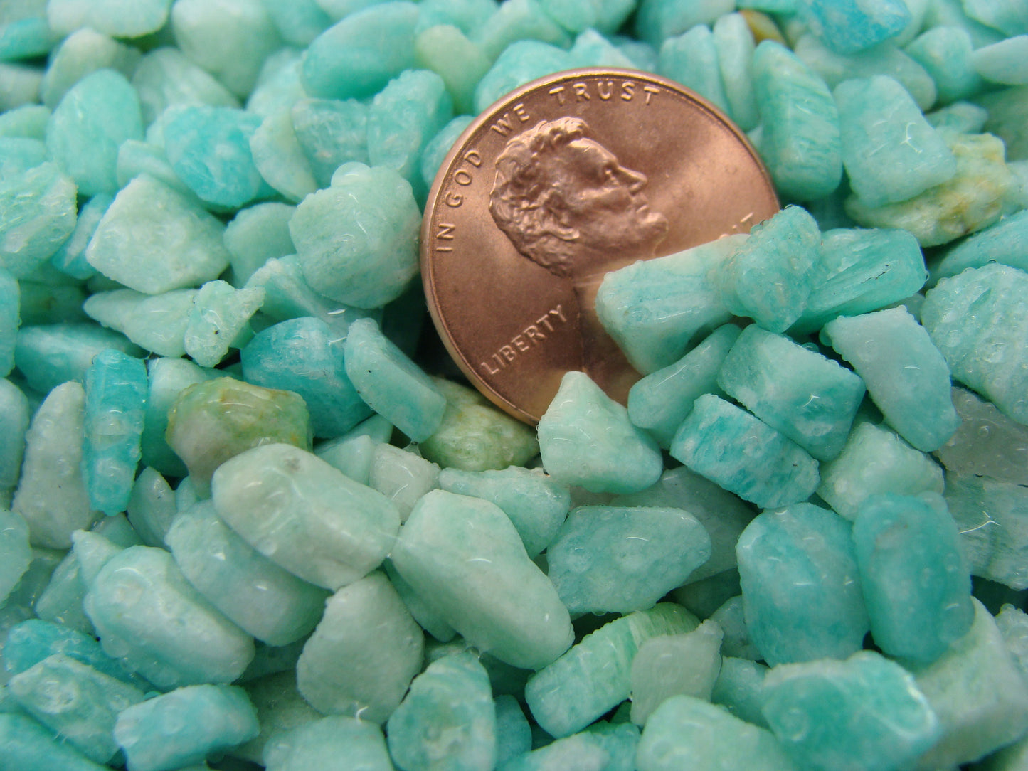 Mini Tumbled Chips - Amazonite