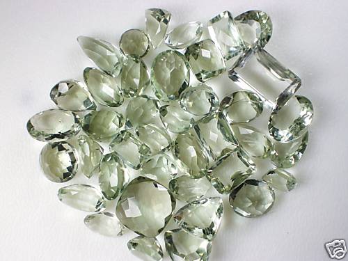 Green amethyst lot