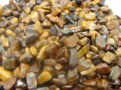 Mini Tumbled Chips - Tiger's Eye, Gold