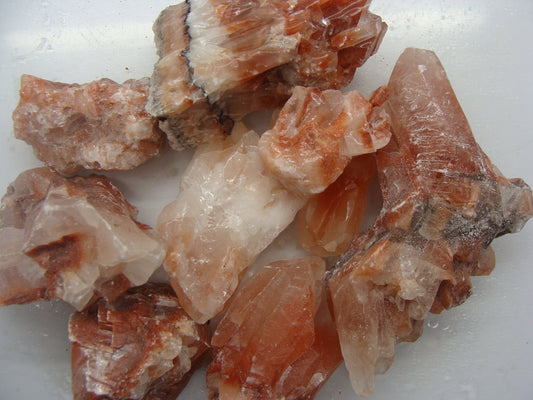 CLEARANCE: Rough Calcite, Red - 1 LB, Size Small