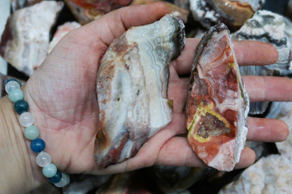 1 Lb Peach Flower Agate - Medium Size
