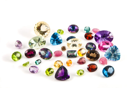 faceted gemstones