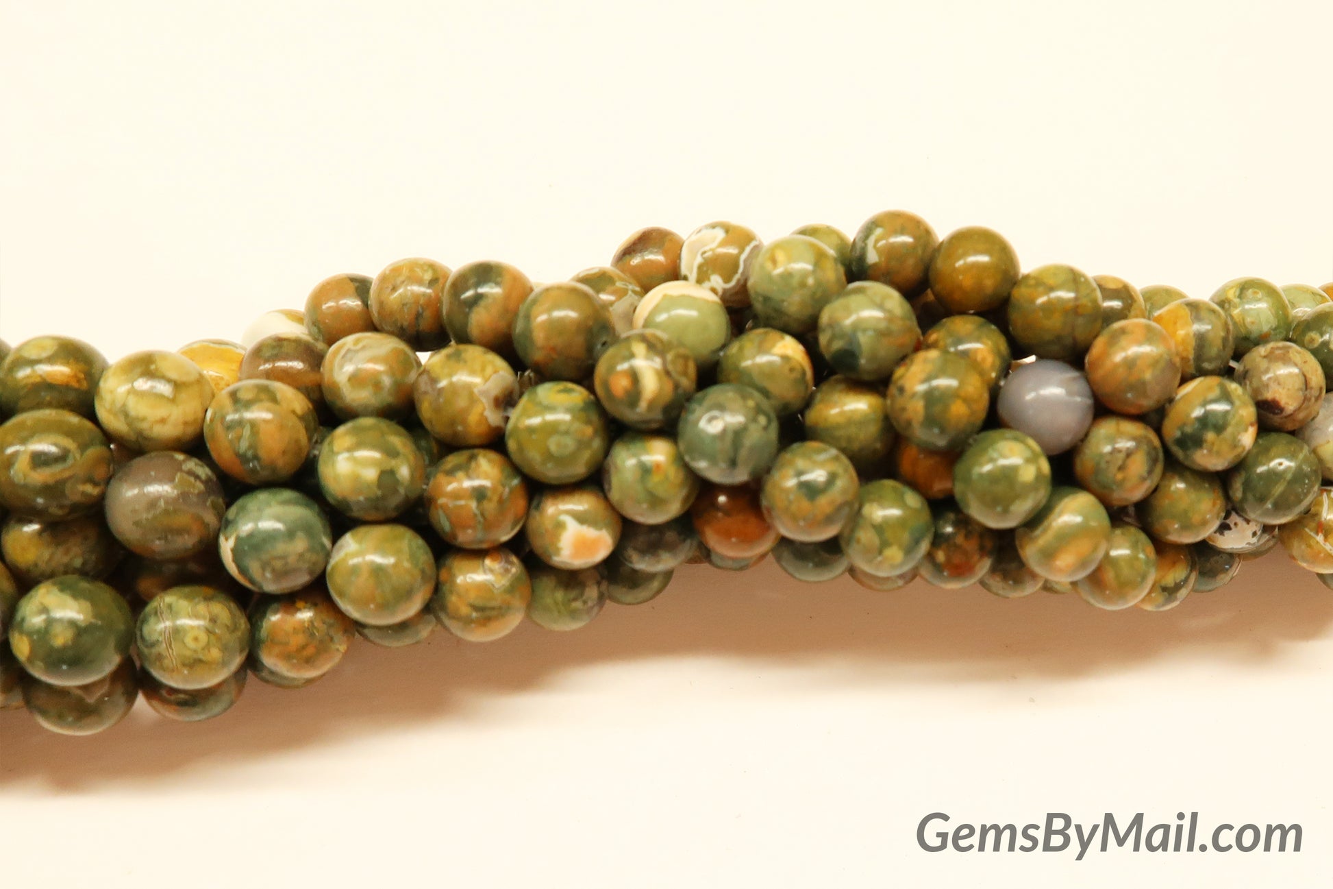 Rhyolite Beads green