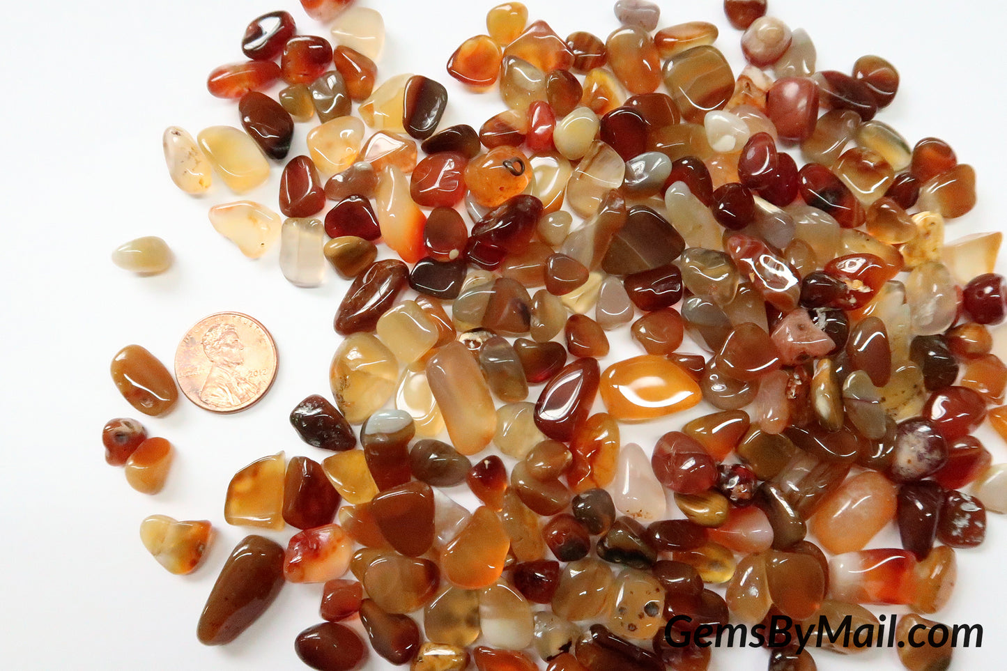 Mini Tumbled Chips - Carnelian