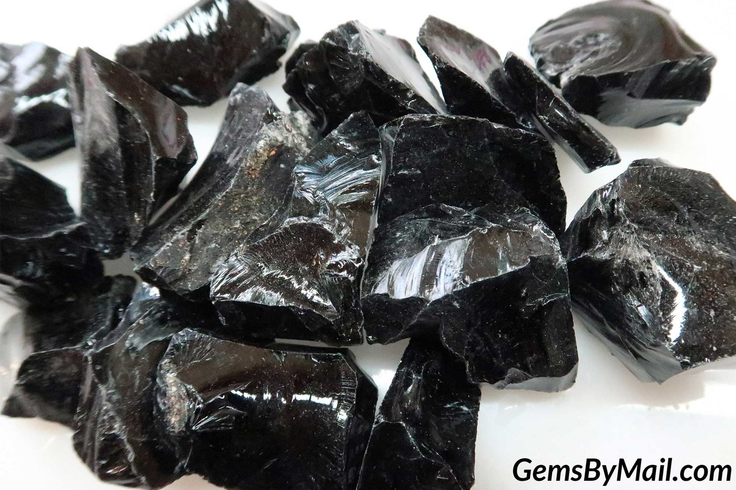 Rough Black Obsidian