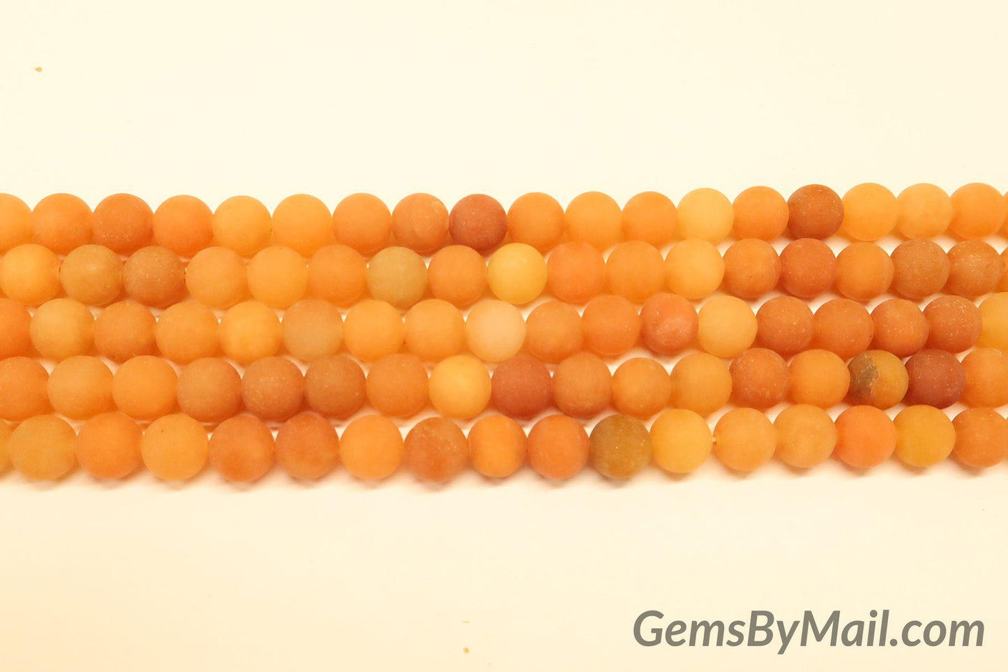 Matte Orange Aventurine Beads