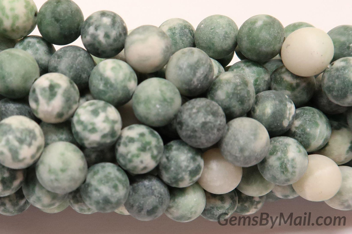 Matte Spotted Tree Agate Beads