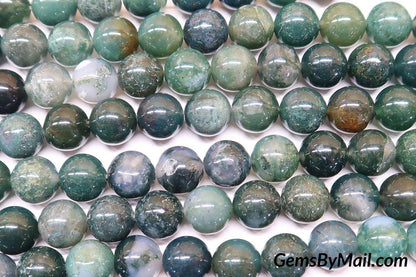 Moss Agate Beads