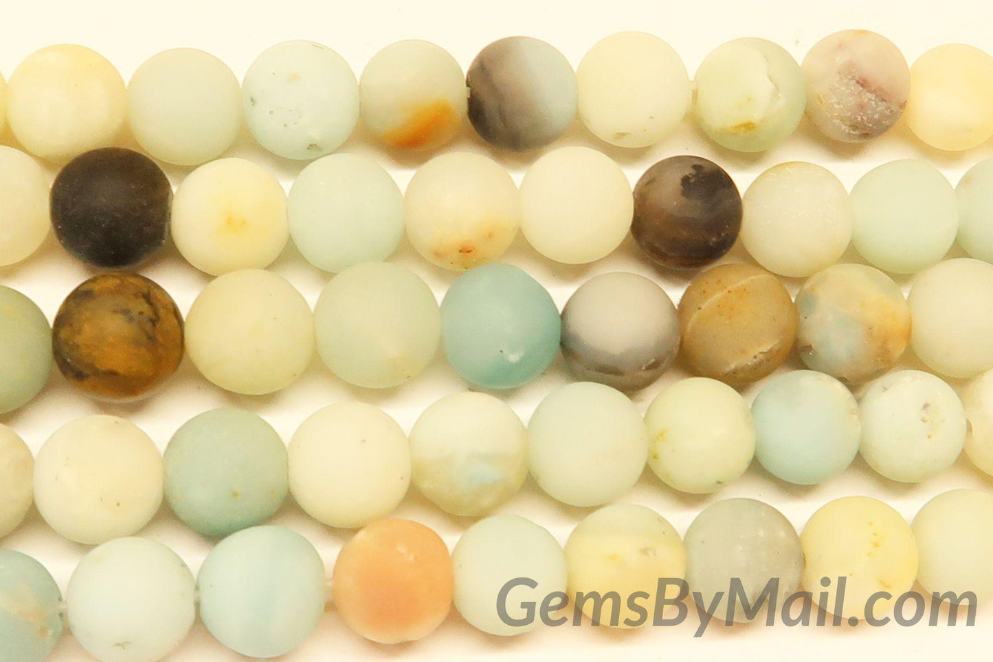 Matte Mixed Color Amazonite Beads