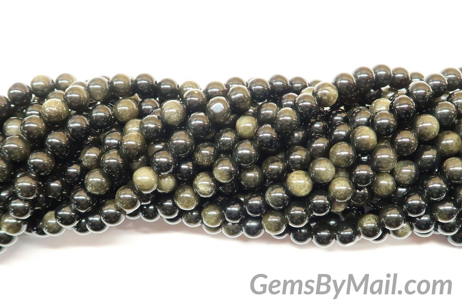 Gold Obsidian Beads