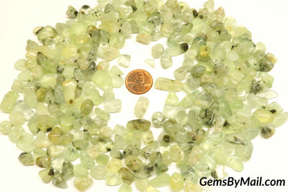 Prehnite Chips green