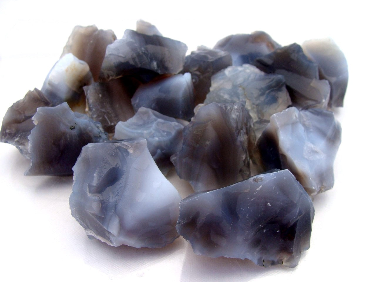 gray agate rough rock