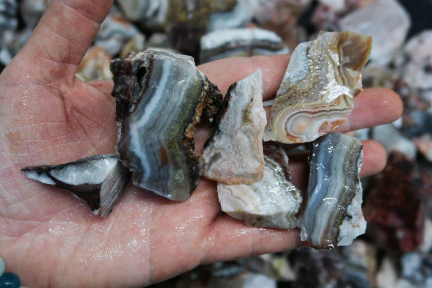 1 Lb Peach Flower Agate - Small Size