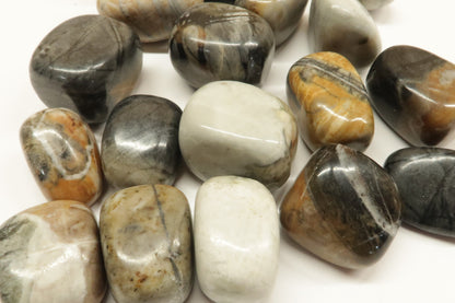 Tumbled Jasper, Picasso - 1/2 LB