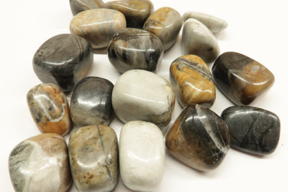 Tumbled Jasper, Picasso - 1/2 LB